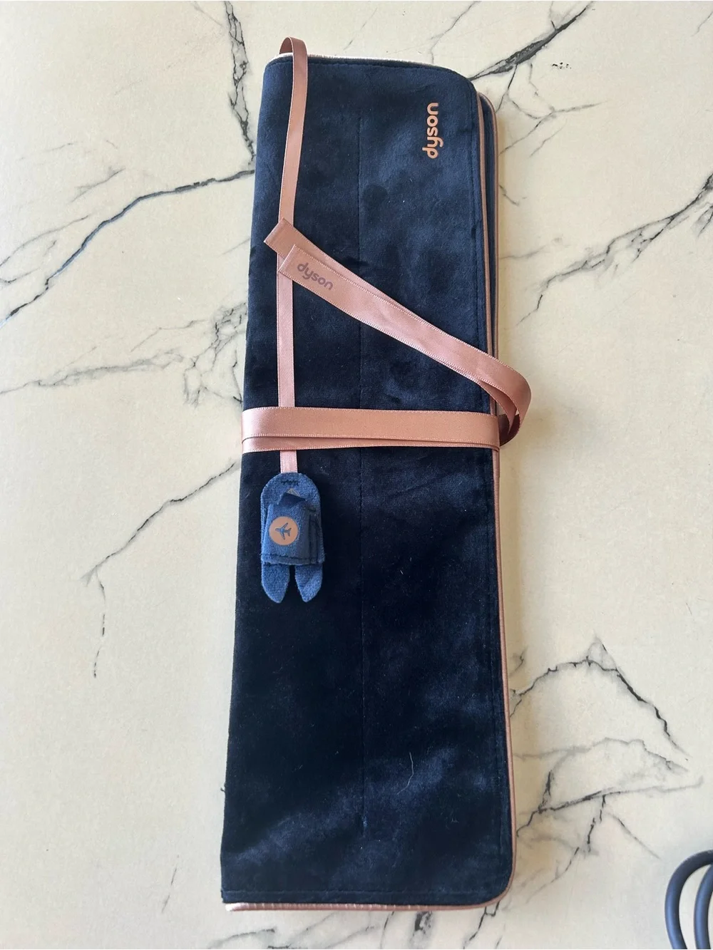 Magnetic charging cable, dock & velvet pouch for Dyson Corrale straightener